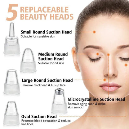 5 in 1 Blackhead remover | Derma Suction  | Rechargeable