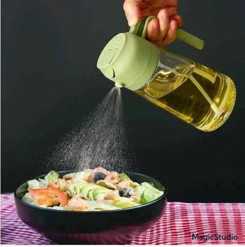 2 in 1 Glass Oil Sprayer & Dispenser